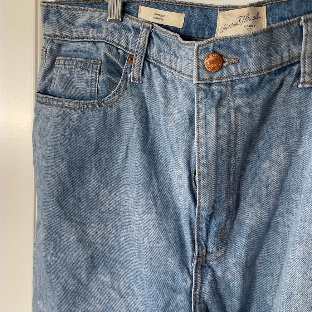 Universal Thread Classic Boyfriend Cuffed Blue Je… - image 5